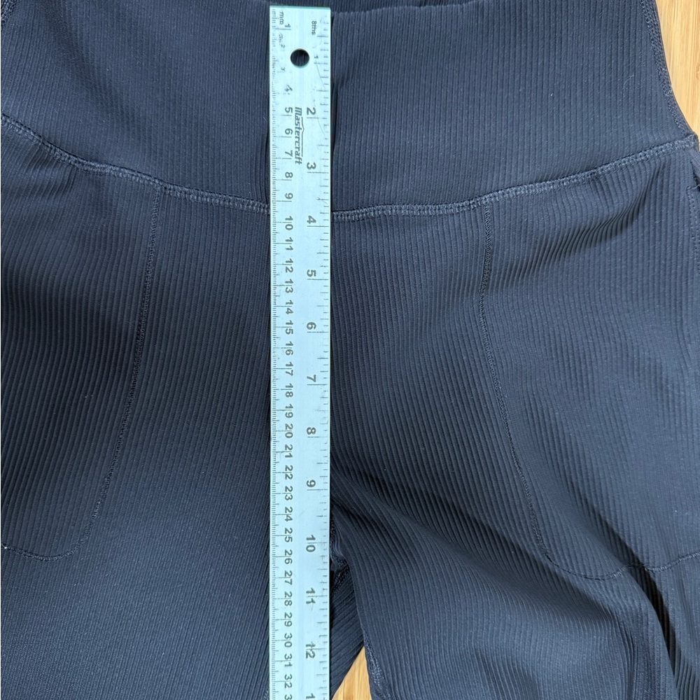 🖤 90 Degree by Reflex Black Ribbed Lounge Pants Size Small Pockets - Picture 5 of 5